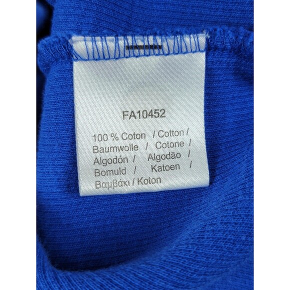 Lacoste Sweater Mens Medium Blue Half Zip Pullover Logo Cotton Casual Made Peru - Picture 8 of 12
